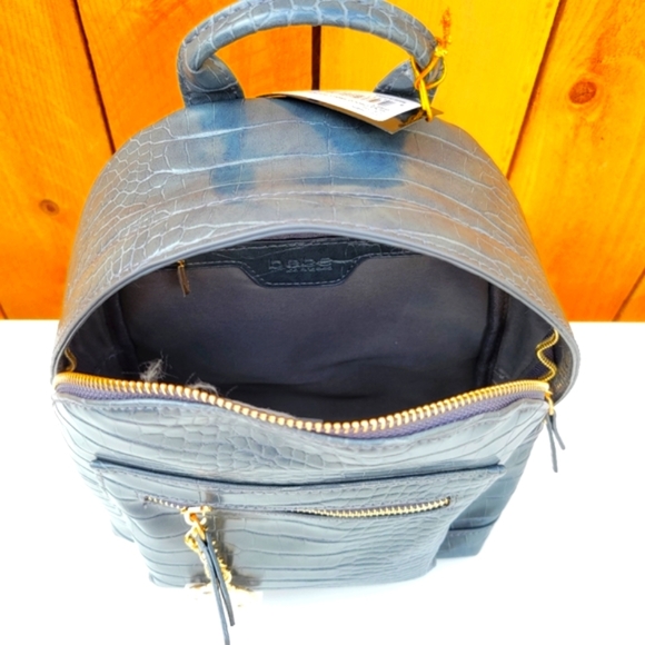 New Bebe Rena Croco Small Backpack Grey - Picture 12 of 15